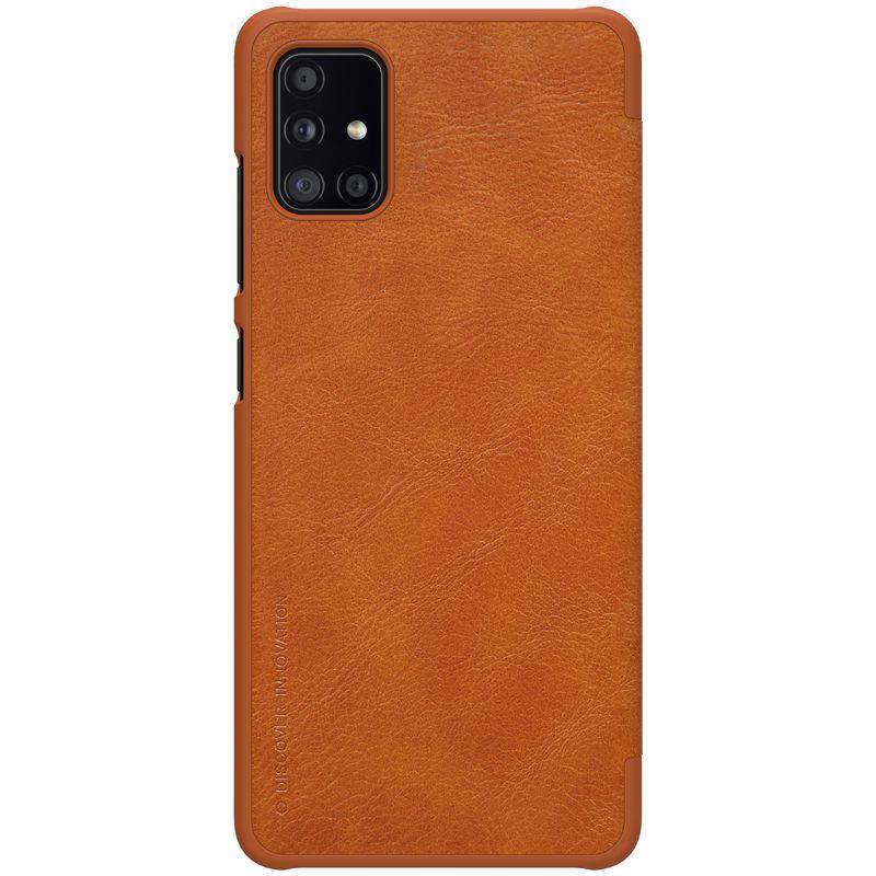 Husa Nillkin, Samsung Galaxy A51 5G, Piele, Maro
