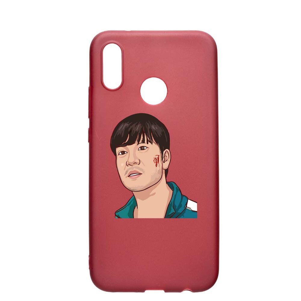 Husa Silicon Compatibila cu Huawei P20 Lite, Squid Game - Gamer 218, rezistenta la uzura, anti-alunecare, Pomegranate, PG843