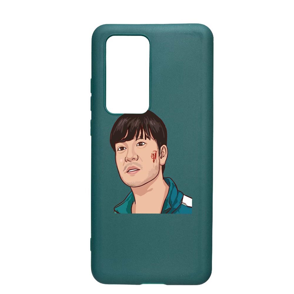 Husa Silicon Compatibila cu Samsung Galaxy S21, Squid Game - Gamer 218, rezistenta la uzura, anti-alunecare, ForestGreen, FG843