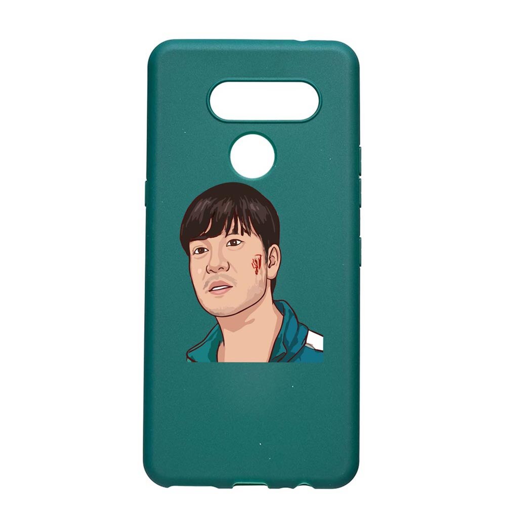 Husa Silicon Compatibila cu LG K50s, Squid Game - Gamer 218, rezistenta la uzura, anti-alunecare, ForestGreen, FG843