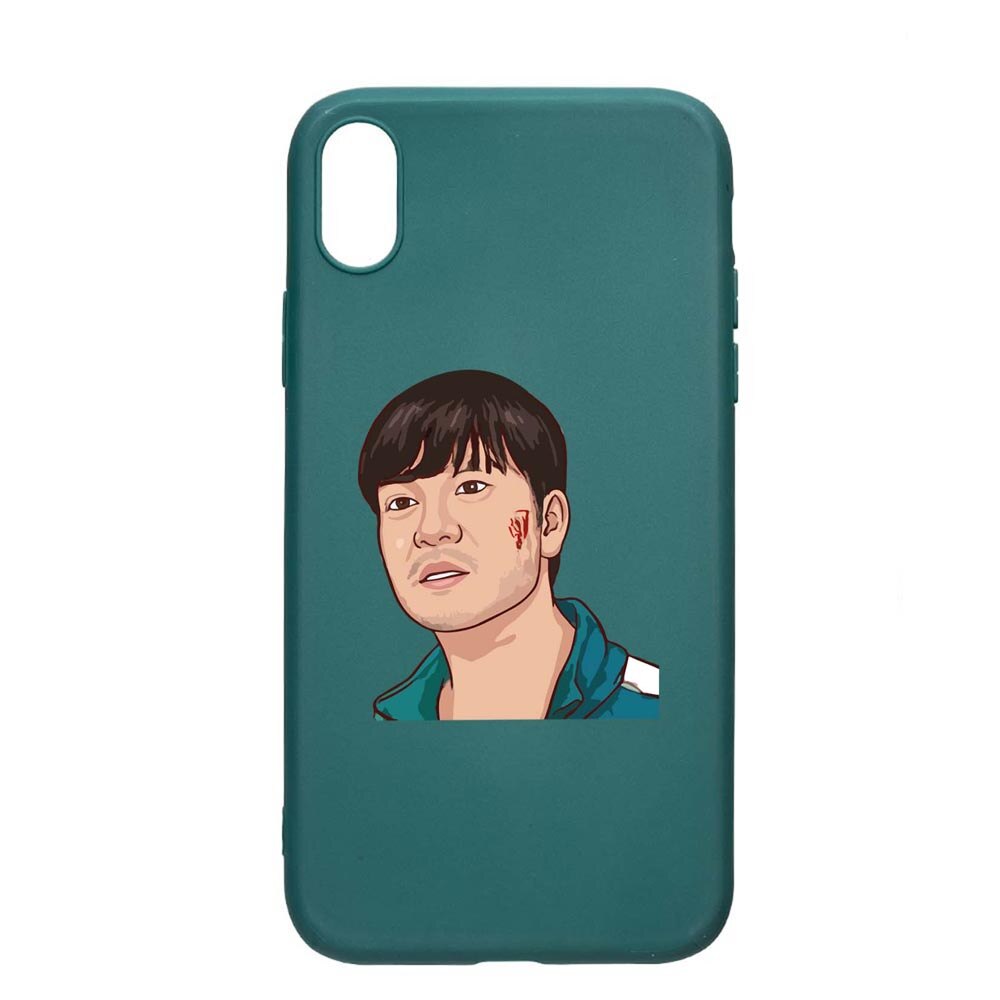 Husa Silicon Compatibila cu Xiaomi Redmi 9A, Squid Game - Gamer 218, rezistenta la uzura, anti-alunecare, ForestGreen, FG843