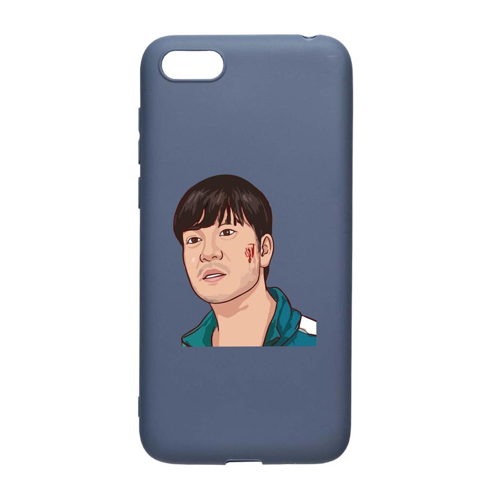 Husa Silicon Compatibila Cu Huawei Y5 2018, Squid Game - Gamer 218, rezistenta la uzura, anti-alunecare, AlaskanBlue, AB843