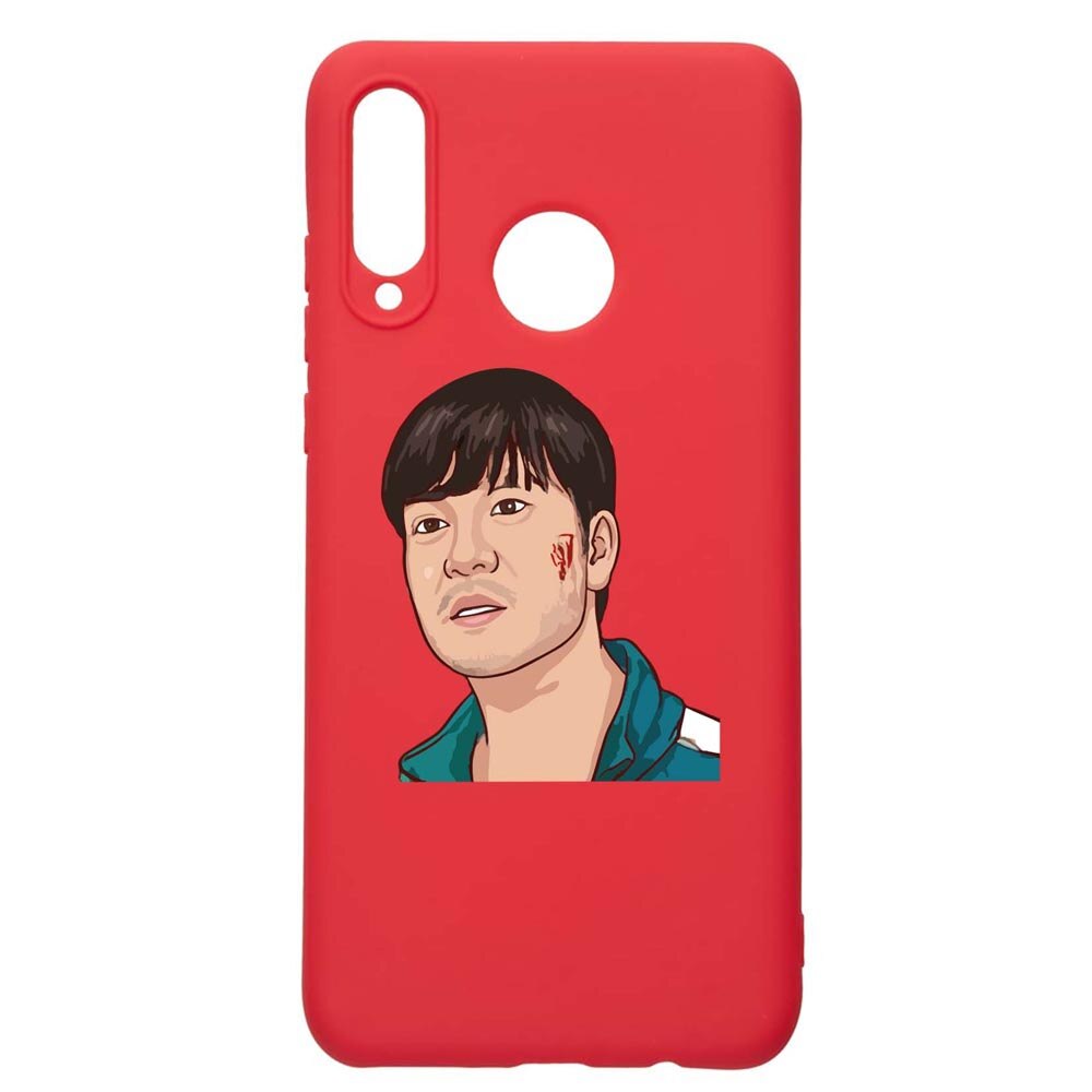 Husa Silicon Compatibila Cu Huawei P30 Lite, Squid Game - Gamer 218, rezistenta la uzura, anti-alunecare, Red, R843