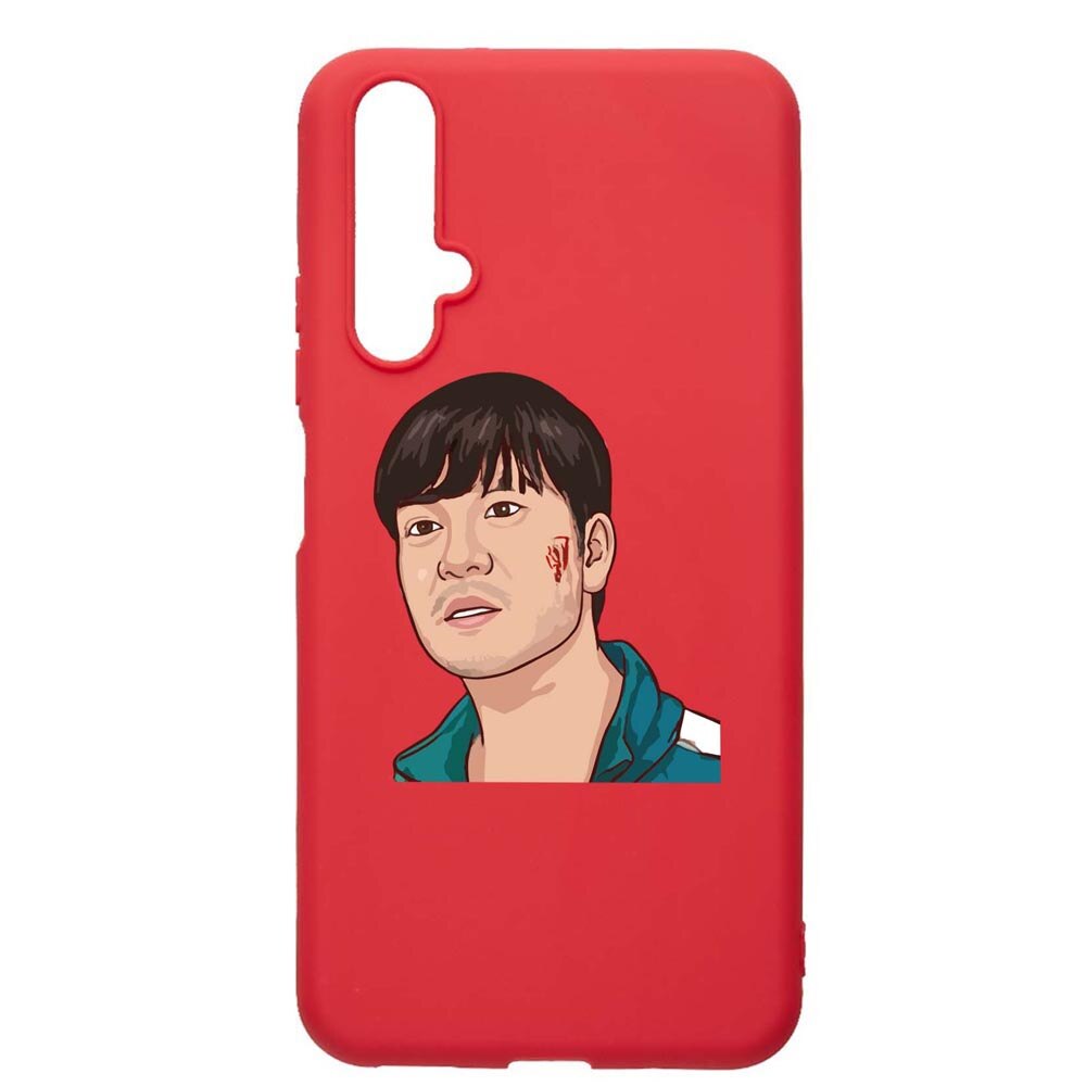 Husa Silicon Compatibila Cu Huawei Nova 5T, Squid Game - Gamer 218, rezistenta la uzura, anti-alunecare, Red, R843