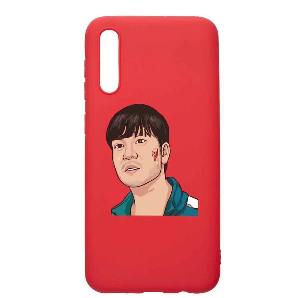 Husa Silicon Compatibila Cu Samsung Galaxy A30s, Squid Game - Gamer 218, rezistenta la uzura, anti-alunecare, Red, R843