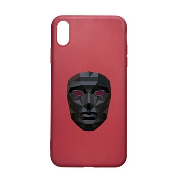 Husa Silicon Compatibila cu Apple iPhone XS Max, Squid Game - Mask Front Man, rezistenta la uzura, anti-alunecare, Pomegranate, PG844 Husa Silicon Compatibila cu Apple iPhone XS Max, Squid Game - Mask Front Man, rezistenta la uzura, anti-alunecare, Pomegranate, PG844