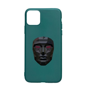 Husa Silicon Compatibila cu Apple iPhone 11 Pro Max, Squid Game - Mask Front Man, rezistenta la uzura, anti-alunecare, ForestGreen, FG844 Husa Silicon Compatibila cu Apple iPhone 11 Pro Max, Squid Game - Mask Front Man, rezistenta la uzura, anti-alunecare, ForestGreen, FG844