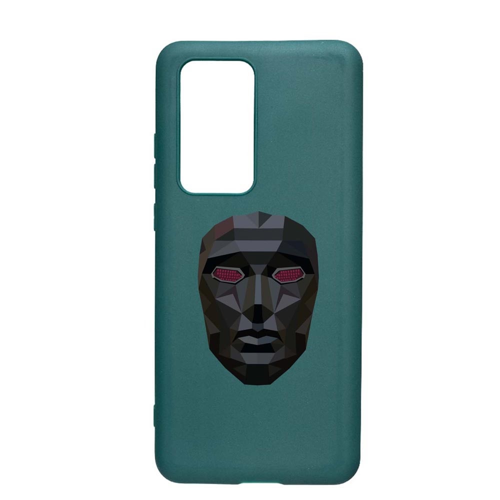 Husa Silicon Compatibila cu Samsung Galaxy S20 FE 4G, Squid Game - Mask Front Man, rezistenta la uzura, anti-alunecare, ForestGreen, FG844