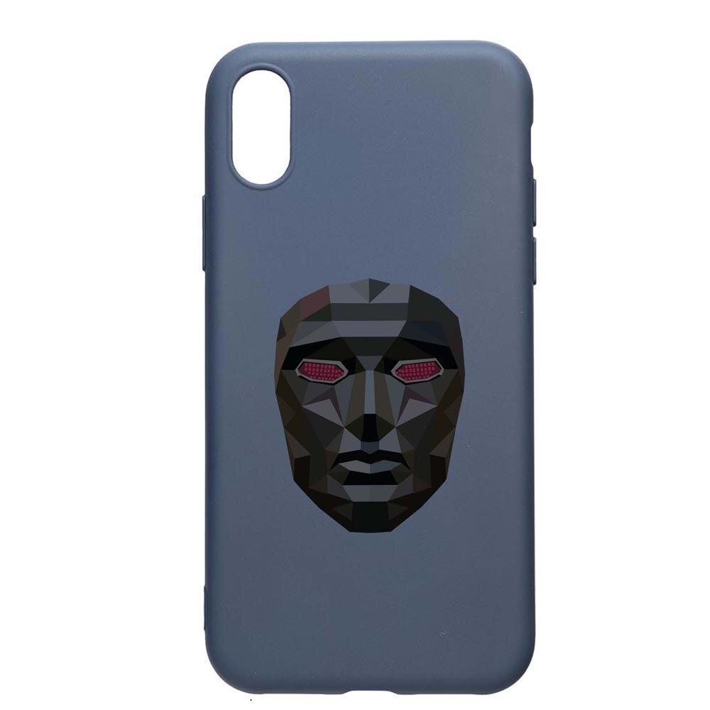 Husa Silicon Compatibila Cu Samsung Galaxy A10, Squid Game - Mask Front Man, rezistenta la uzura, anti-alunecare, AlaskanBlue, AB844