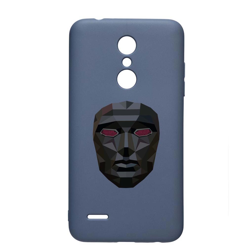 Husa Silicon Compatibila Cu LG K11 / K11 Plus / K10 2018, Squid Game - Mask Front Man, rezistenta la uzura, anti-alunecare, AlaskanBlue, AB844