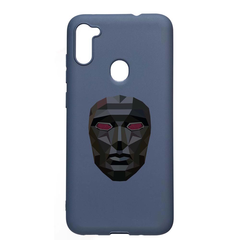 Husa Silicon Compatibila Cu Samsung Galaxy A11, Squid Game - Mask Front Man, rezistenta la uzura, anti-alunecare, AlaskanBlue, AB844