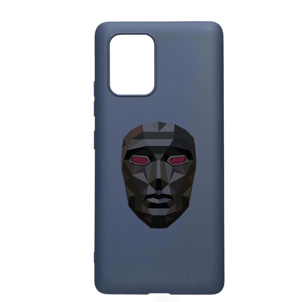 Husa Silicon Compatibila Cu Samsung Galaxy A71, Squid Game - Mask Front Man, rezistenta la uzura, anti-alunecare, AlaskanBlue, AB844