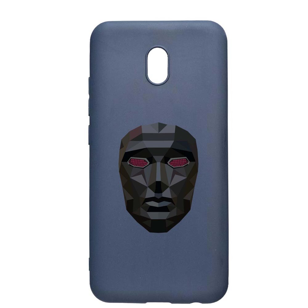 Husa Silicon Compatibila Cu Xiaomi Redmi 8A, Squid Game - Mask Front Man, rezistenta la uzura, anti-alunecare, AlaskanBlue, AB844