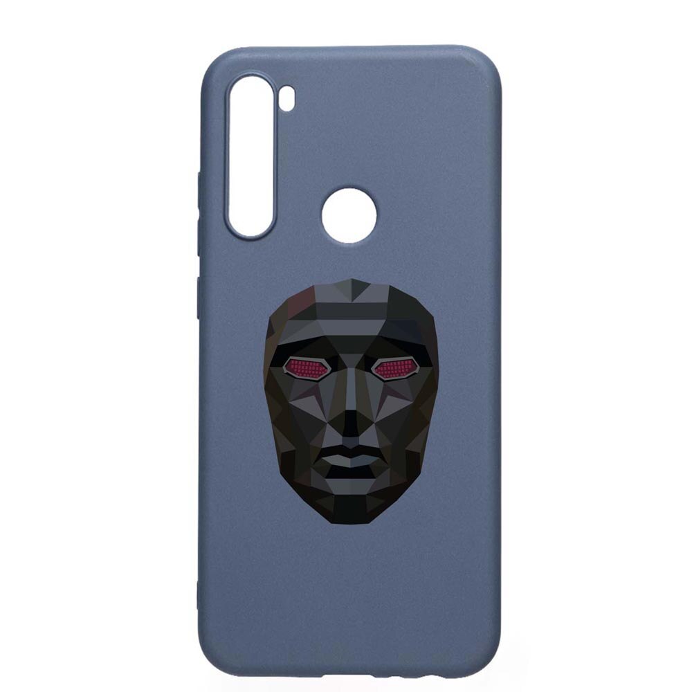 Husa Silicon Compatibila Cu Xiaomi Redmi Note 8T, Squid Game - Mask Front Man, rezistenta la uzura, anti-alunecare, AlaskanBlue, AB844