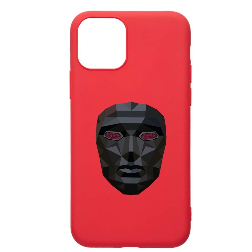 Husa Silicon Compatibila Cu Apple iPhone 12 Pro Max, Squid Game - Mask Front Man, rezistenta la uzura, anti-alunecare, Red, R844