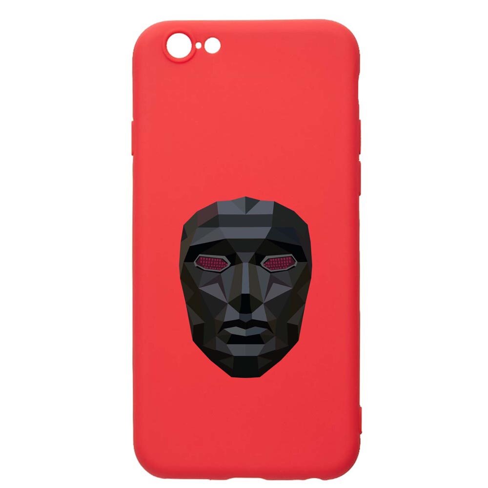 Husa Silicon Compatibila Cu Apple iPhone SE 2 / iPhone 8 / iPhone 7, Squid Game - Mask Front Man, rezistenta la uzura, anti-alunecare, Red, R844