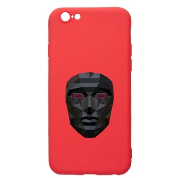 Husa Silicon Compatibila Cu Apple iPhone SE 2 / iPhone 8 / iPhone 7, Squid Game - Mask Front Man, rezistenta la uzura, anti-alunecare, Red, R844 Husa Silicon Compatibila Cu Apple iPhone SE 2 / iPhone 8 / iPhone 7, Squid Game - Mask Front Man, rezistenta la uzura, anti-alunecare, Red, R844