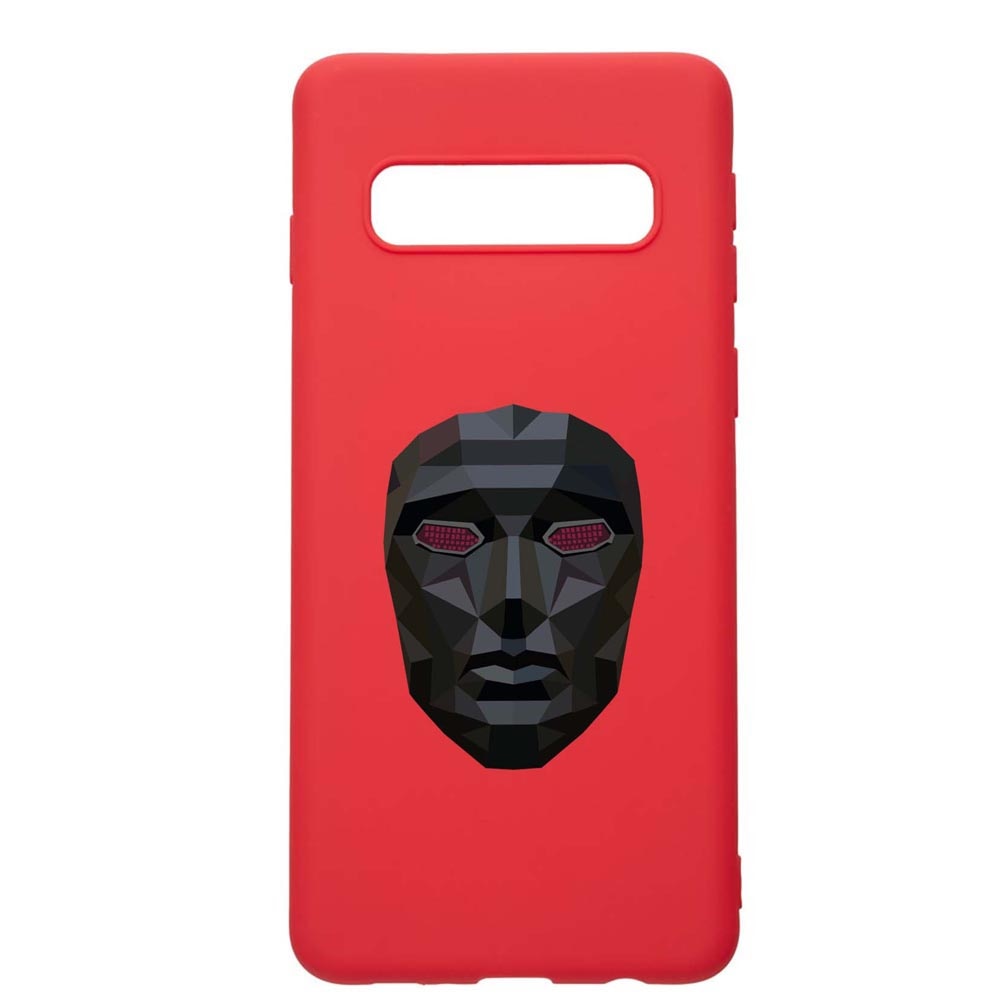 Husa Silicon Compatibila Cu Samsung Galaxy S10E, Squid Game - Mask Front Man, rezistenta la uzura, anti-alunecare, Red, R844
