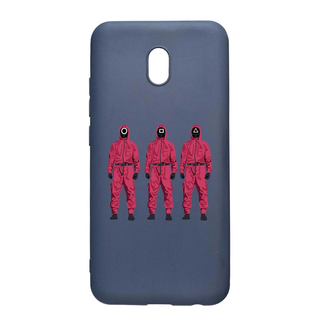 Husa Silicon Compatibila Cu Xiaomi Redmi 8A, Squid Game - Soldier Mask, rezistenta la uzura, anti-alunecare, AlaskanBlue, AB845