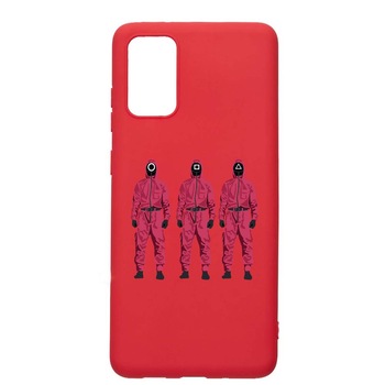 Husa Silicon Compatibila Cu Samsung Galaxy S20 Plus, Squid Game - Soldier Mask, rezistenta la uzura, anti-alunecare, Red, R845 Husa Silicon Compatibila Cu Samsung Galaxy S20 Plus, Squid Game - Soldier Mask, rezistenta la uzura, anti-alunecare, Red, R845