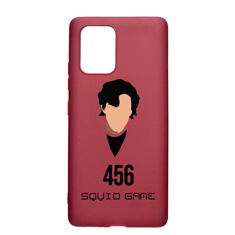 Husa Silicon Compatibila cu Apple iPhone 11, Squid Game - Gamer 456, rezistenta la uzura, anti-alunecare, Pomegranate, PG846