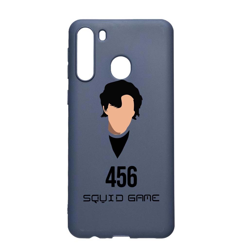 Husa Silicon Compatibila Cu Samsung Galaxy A21, Squid Game - Gamer 456, rezistenta la uzura, anti-alunecare, AlaskanBlue, AB846