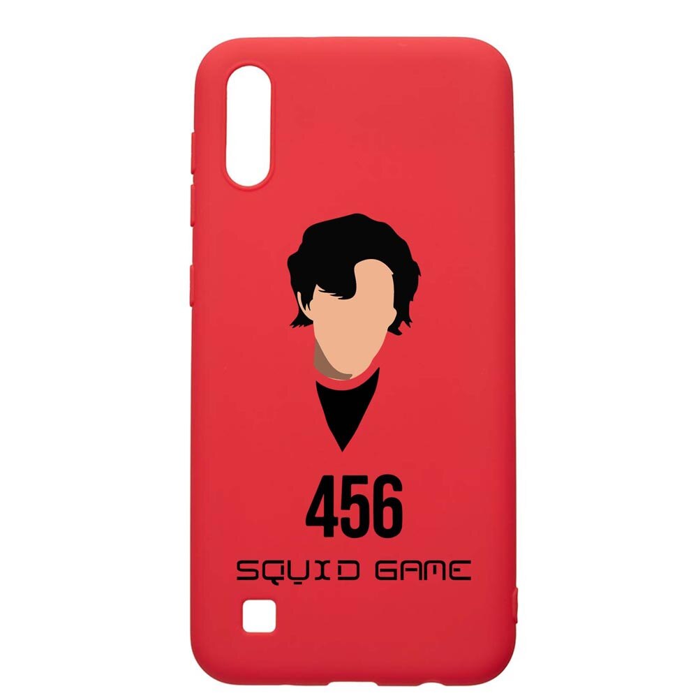 Husa Silicon Compatibila Cu Samsung Galaxy M10, Squid Game - Gamer 456, rezistenta la uzura, anti-alunecare, Red, R846