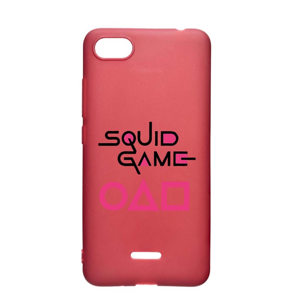 Husa Silicon Compatibila cu Apple iPhone SE 2 / iPhone 7 / iPhone 8, Squid Game - Title, rezistenta la uzura, anti-alunecare, Pomegranate, PG847