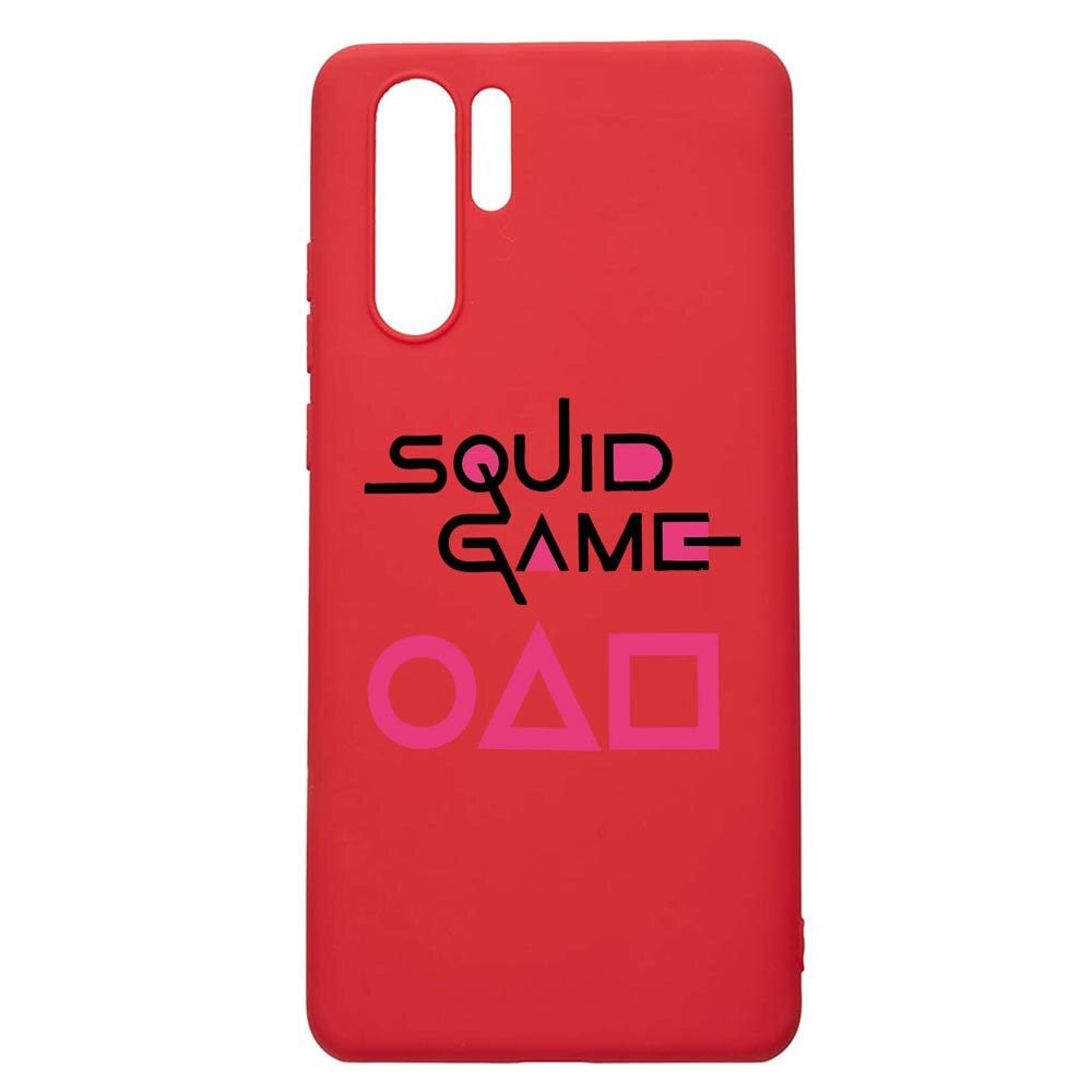Husa Silicon Compatibila Cu Huawei P30 Pro, Squid Game - Title, rezistenta la uzura, anti-alunecare, Red, R847