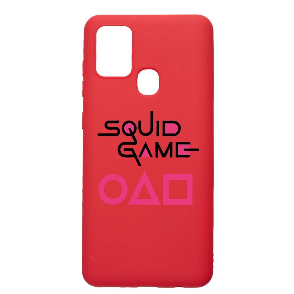 Husa Silicon Compatibila Cu Samsung Galaxy A21s, Squid Game - Title, rezistenta la uzura, anti-alunecare, Red, R847