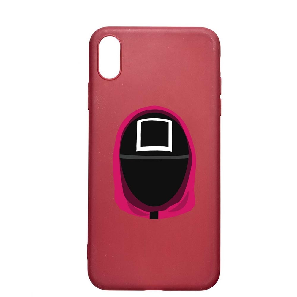Husa Silicon Compatibila cu Samsung Galaxy A10, Squid Game - Soldier Square, rezistenta la uzura, anti-alunecare, Pomegranate, PG848