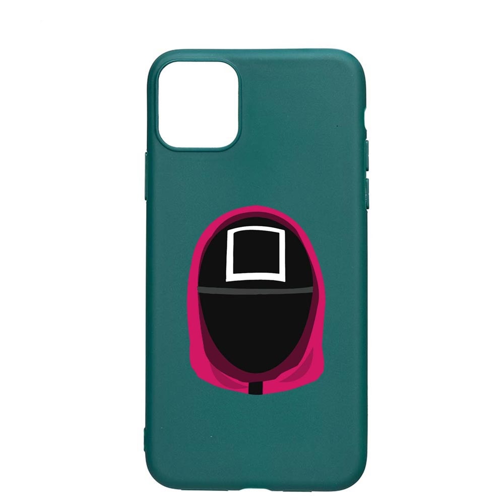 Husa Silicon Compatibila cu Samsung Galaxy Note 10 Lite / Galaxy A81, Squid Game - Soldier Square, rezistenta la uzura, anti-alunecare, ForestGreen, FG848