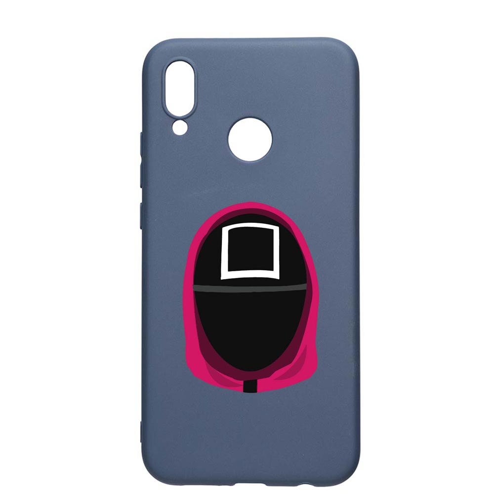 Husa Silicon Compatibila Cu Huawei P20 Lite, Squid Game - Soldier Square, rezistenta la uzura, anti-alunecare, AlaskanBlue, AB848