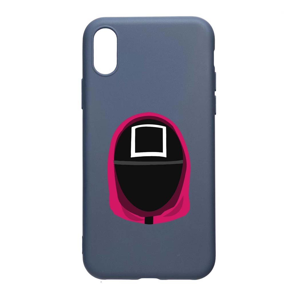 Husa Silicon Compatibila Cu Apple iPhone XR, Squid Game - Soldier Square, rezistenta la uzura, anti-alunecare, AlaskanBlue, AB848