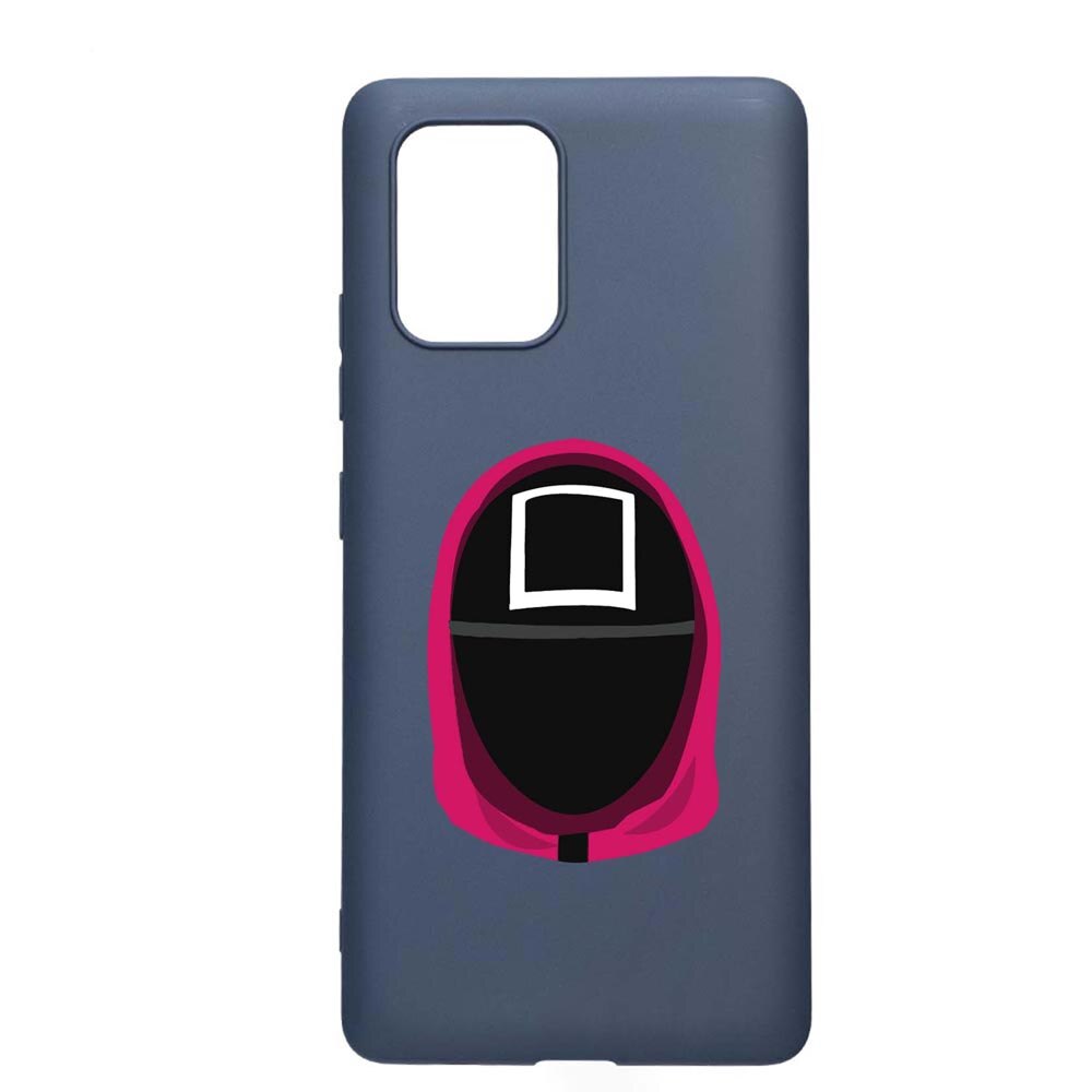 Husa Silicon Compatibila Cu Samsung Galaxy A71, Squid Game - Soldier Square, rezistenta la uzura, anti-alunecare, AlaskanBlue, AB848