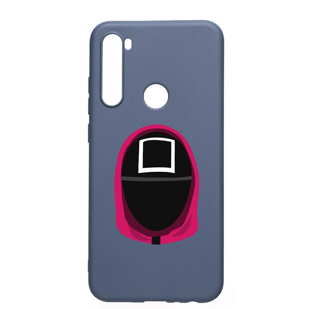 Husa Silicon Compatibila Cu Xiaomi Redmi Note 8T, Squid Game - Soldier Square, rezistenta la uzura, anti-alunecare, AlaskanBlue, AB848