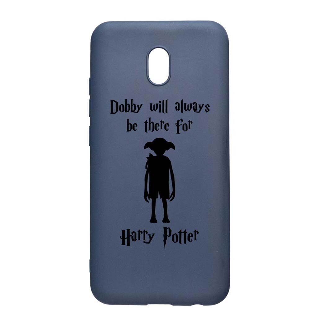 Husa Silicon Compatibila Cu Xiaomi Redmi 8A, Dobby Will Always Be There, rezistenta la uzura, anti-alunecare, AlaskanBlue, AB859