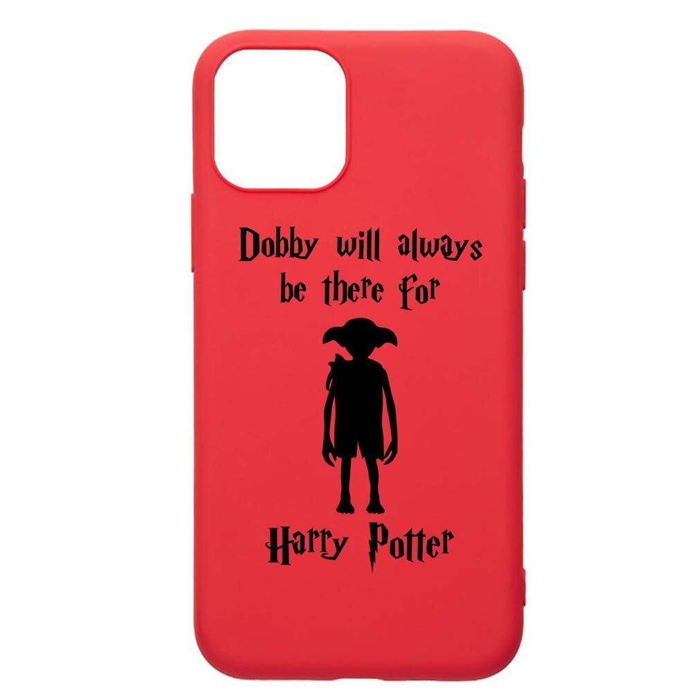 Husa Silicon Compatibila Cu Apple iPhone 12 Pro, Dobby Will Always Be There, rezistenta la uzura, anti-alunecare, Red, R859
