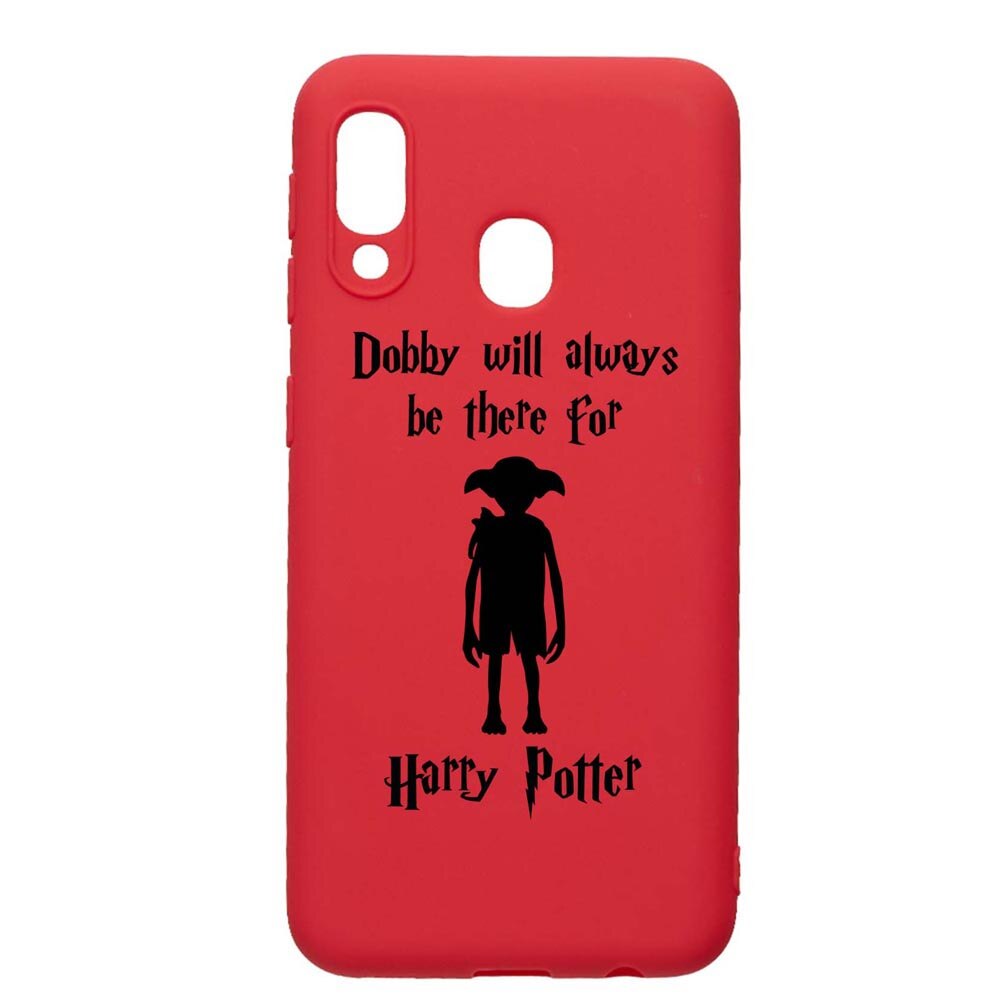 Husa Silicon Compatibila Cu Samsung Galaxy A20e, Dobby Will Always Be There, rezistenta la uzura, anti-alunecare, Red, R859