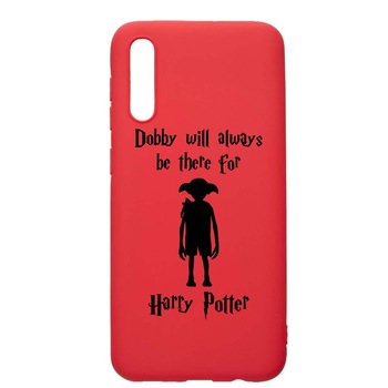 Husa Silicon Compatibila Cu Samsung Galaxy A50, Dobby Will Always Be There, rezistenta la uzura, anti-alunecare, Red, R859 Husa Silicon Compatibila Cu Samsung Galaxy A50, Dobby Will Always Be There, rezistenta la uzura, anti-alunecare, Red, R859