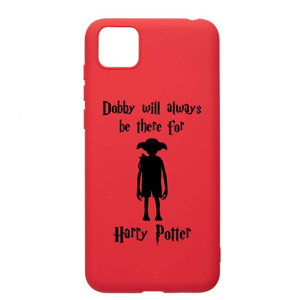 Husa Silicon Compatibila Cu Huawei Y5p, Dobby Will Always Be There, rezistenta la uzura, anti-alunecare, Red, R859