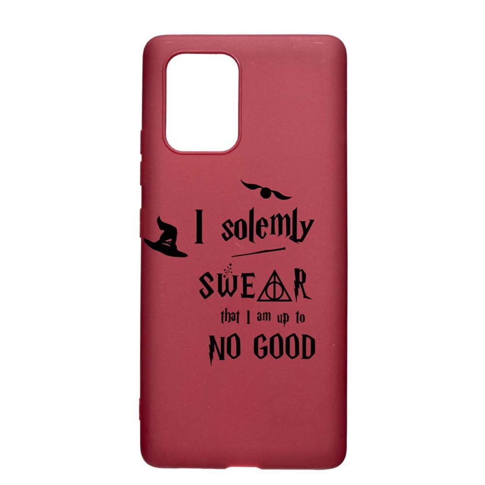 Husa Silicon Compatibila cu Apple iPhone 11, Solemly Swear, rezistenta la uzura, anti-alunecare, Pomegranate, PG860