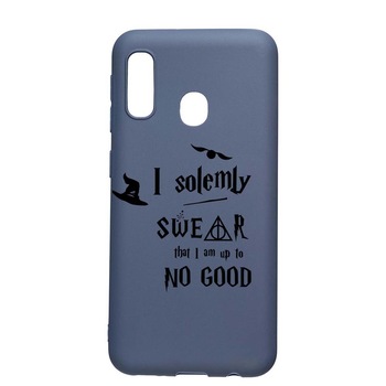 Husa Silicon Compatibila Cu Samsung Galaxy A20e, Solemly Swear, rezistenta la uzura, anti-alunecare, AlaskanBlue, AB860 Husa Silicon Compatibila Cu Samsung Galaxy A20e, Solemly Swear, rezistenta la uzura, anti-alunecare, AlaskanBlue, AB860