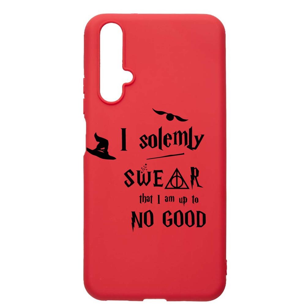 Husa Silicon Compatibila Cu Huawei Nova 5T, Solemly Swear, rezistenta la uzura, anti-alunecare, Red, R860