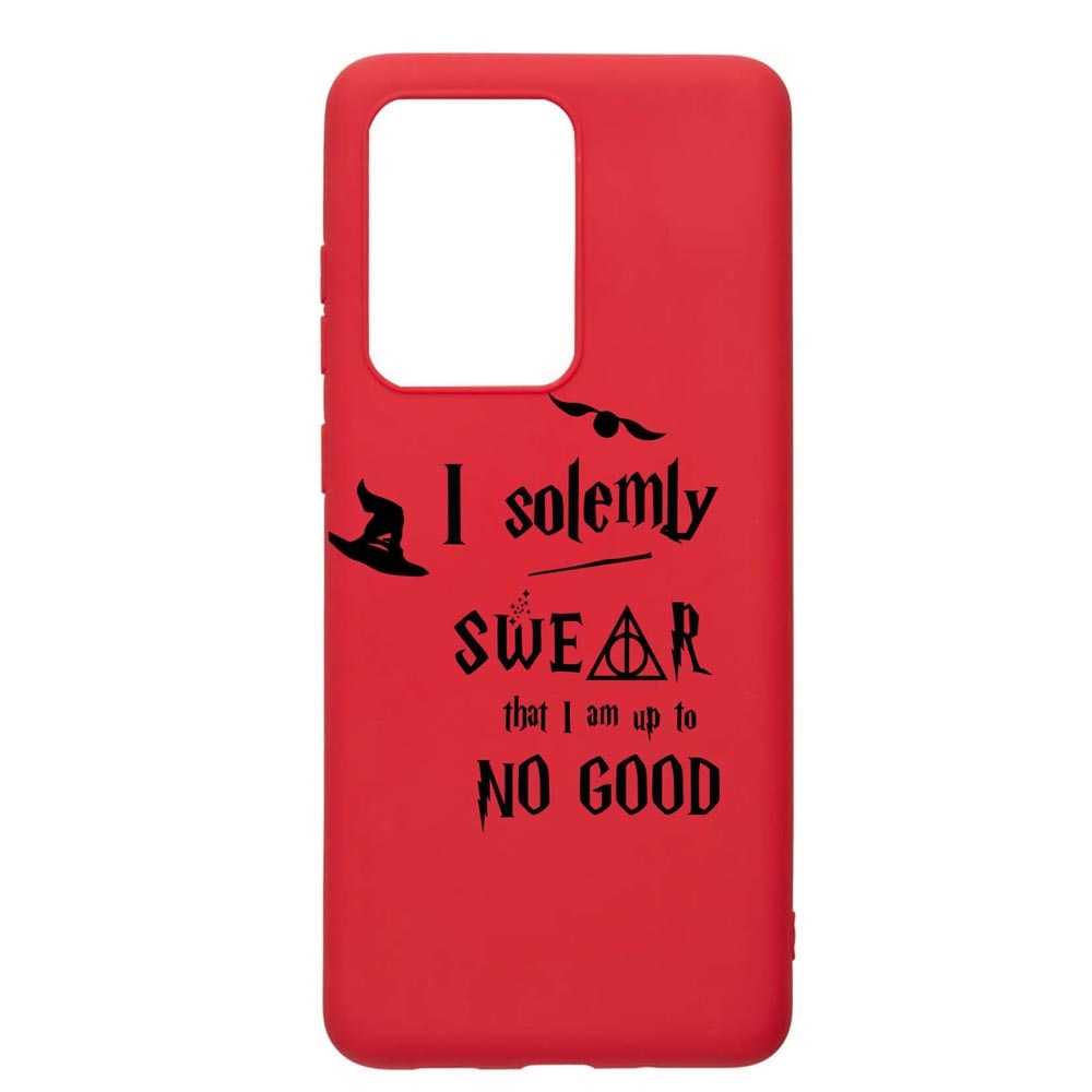 Husa Silicon Compatibila Cu Samsung Galaxy S20 Ultra, Solemly Swear, rezistenta la uzura, anti-alunecare, Red, R860
