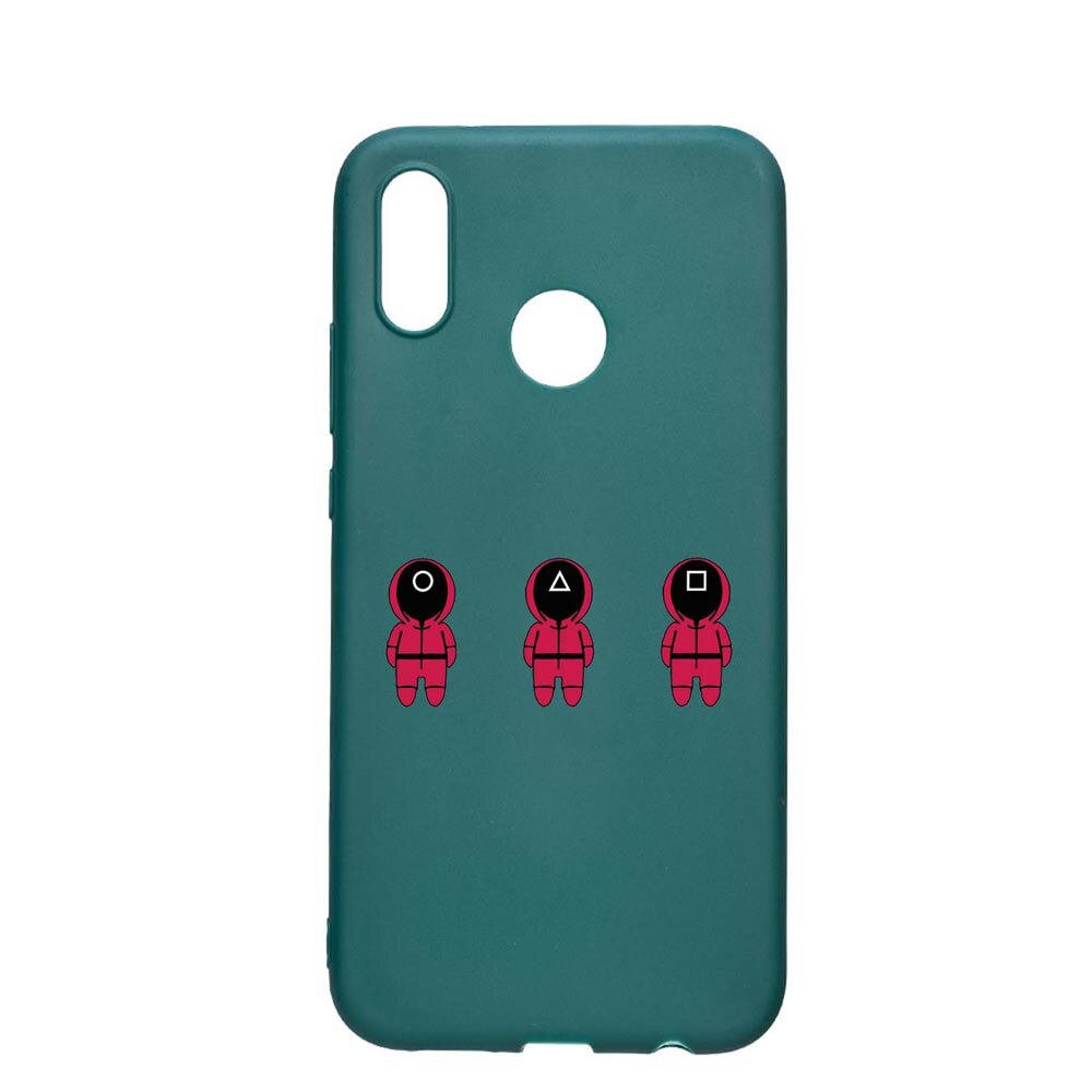 Husa Silicon Compatibila cu Samsung Galaxy A20e, Squid Game - Soldier Cartoon, rezistenta la uzura, anti-alunecare, ForestGreen, FG849