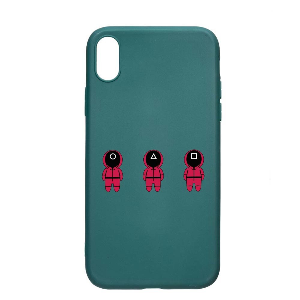 Husa Silicon Compatibila cu Huawei Y6 2019, Squid Game - Soldier Cartoon, rezistenta la uzura, anti-alunecare, ForestGreen, FG849