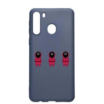 Husa Silicon Compatibila Cu Samsung Galaxy A21, Squid Game - Soldier Cartoon, rezistenta la uzura, anti-alunecare, AlaskanBlue, AB849 Husa Silicon Compatibila Cu Samsung Galaxy A21, Squid Game - Soldier Cartoon, rezistenta la uzura, anti-alunecare, AlaskanBlue, AB849