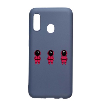 Husa Silicon Compatibila Cu Samsung Galaxy A20e, Squid Game - Soldier Cartoon, rezistenta la uzura, anti-alunecare, AlaskanBlue, AB849 Husa Silicon Compatibila Cu Samsung Galaxy A20e, Squid Game - Soldier Cartoon, rezistenta la uzura, anti-alunecare, AlaskanBlue, AB849