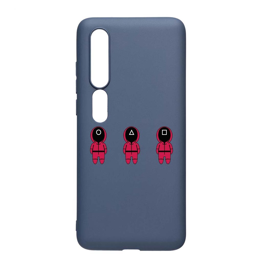 Husa Silicon Compatibila Cu Xiaomi Mi 10 / Mi 10 Pro, Squid Game - Soldier Cartoon, rezistenta la uzura, anti-alunecare, AlaskanBlue, AB849